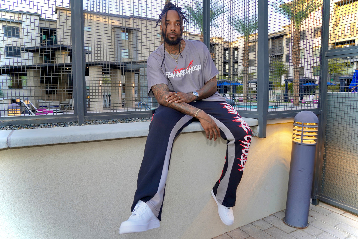 Few Are Chosen Flared Track Pants