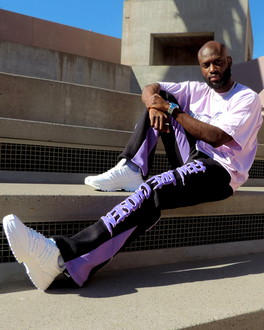 Few Are Chosen Flared Track Pants (Purple)