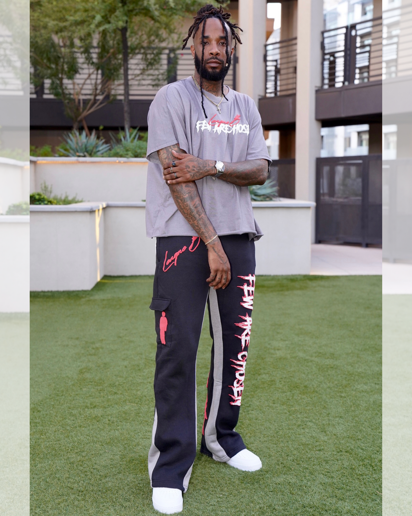 Few Are Chosen Flared Track Pants