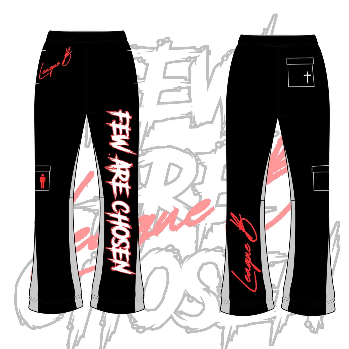 Few Are Chosen Flared Track Pants