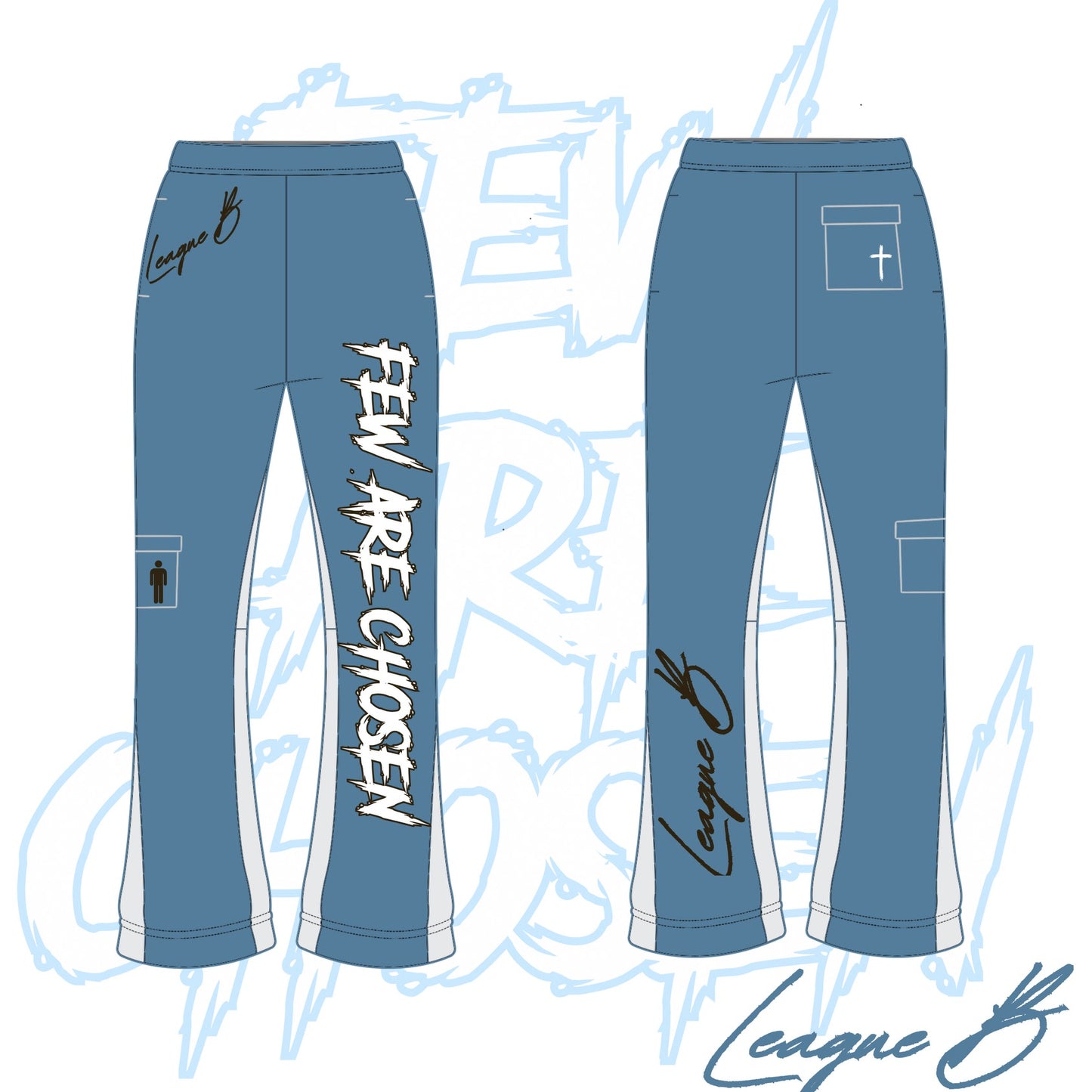 Few Are Chosen Flared Track Pants