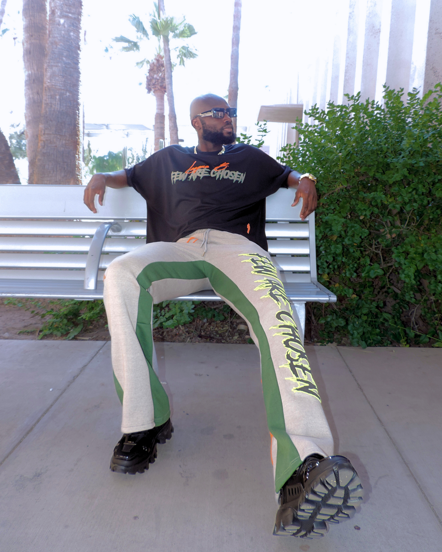 Few Are Chosen Flared Track Pants (Grey)