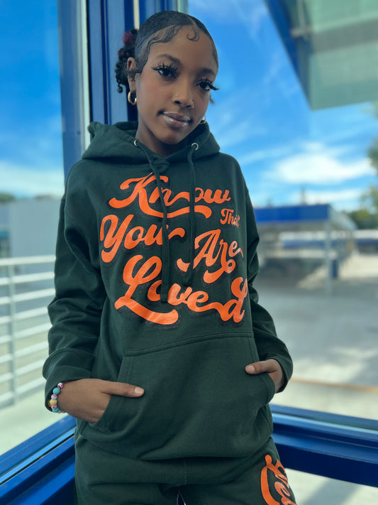 “Know That You Are Loved” Forest Hoodie